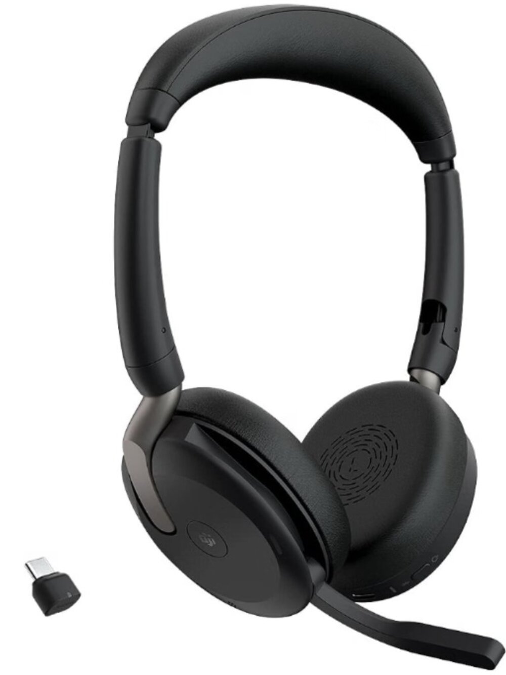 Jabra Evolve2 65 Flex Wireless Stereo Headset with Hybrid ANC, Black